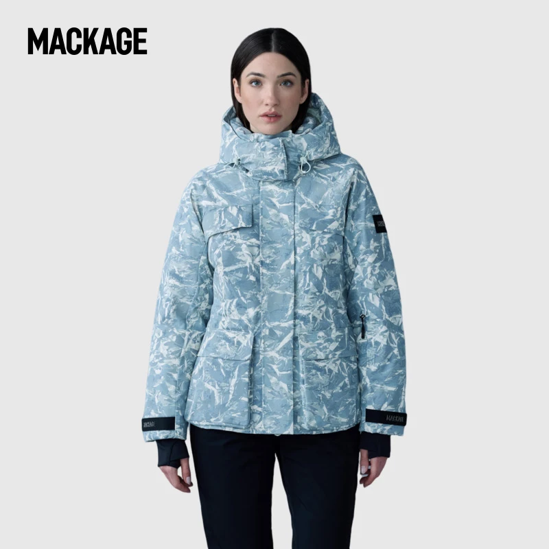 【分期免息】MACKAGE女士 ICLYN短款滑雪夹克连帽羽绒服外套上衣