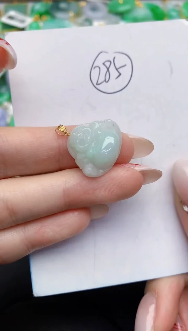 【闪购商品】翡翠颈饰18K金镶嵌00000000000