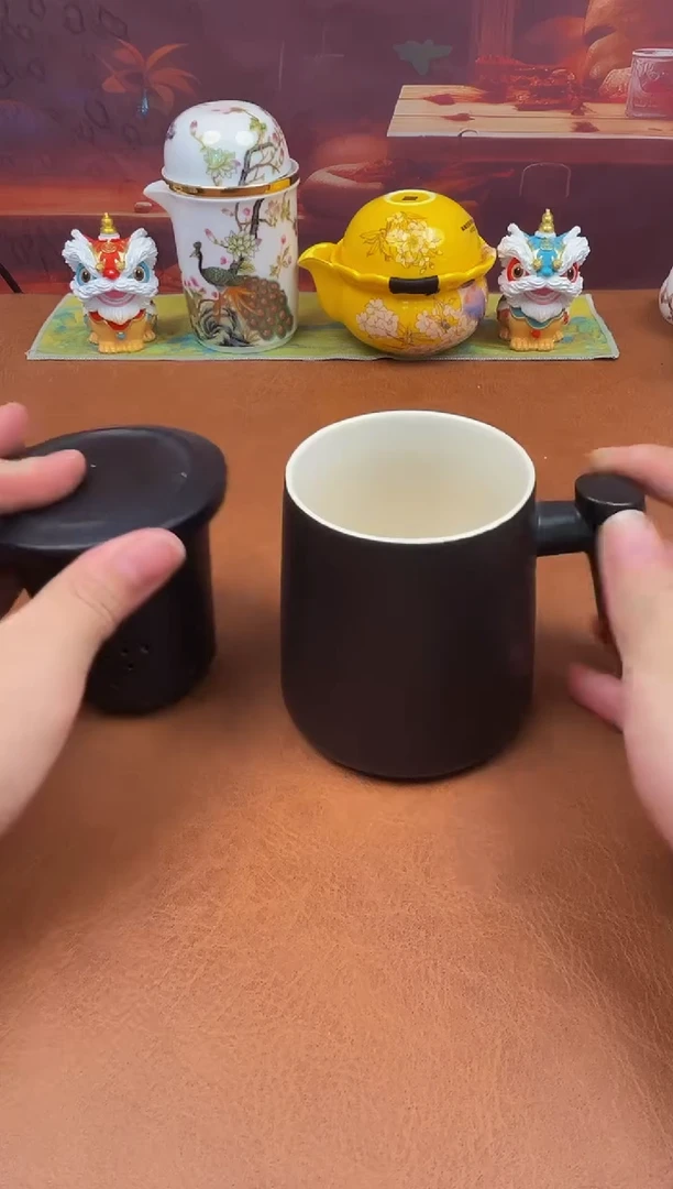 陶瓷茶具摆件旅行套组