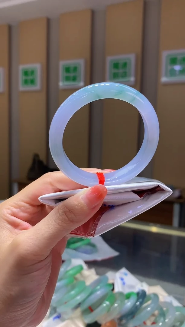 未镶嵌手镯翡翠-Q110 圈口55