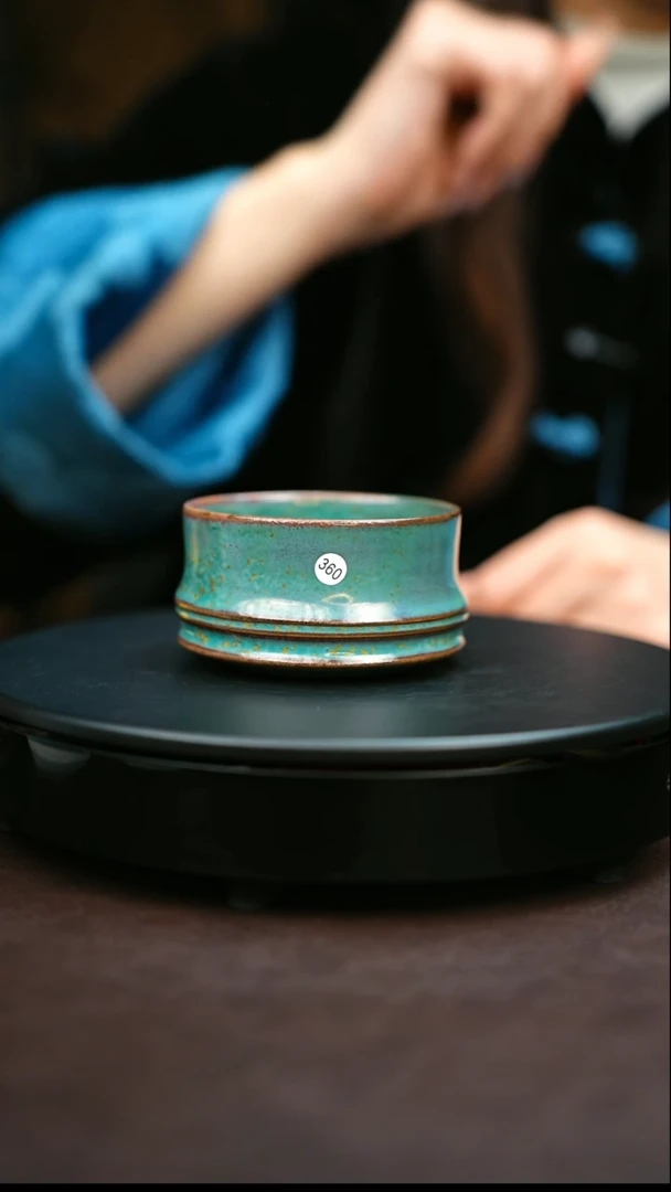 360#原矿钧瓷炉钧釉马蹄杯