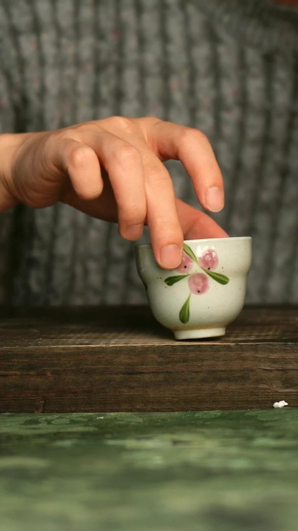 陶瓷青诗集手工手绘瓷器