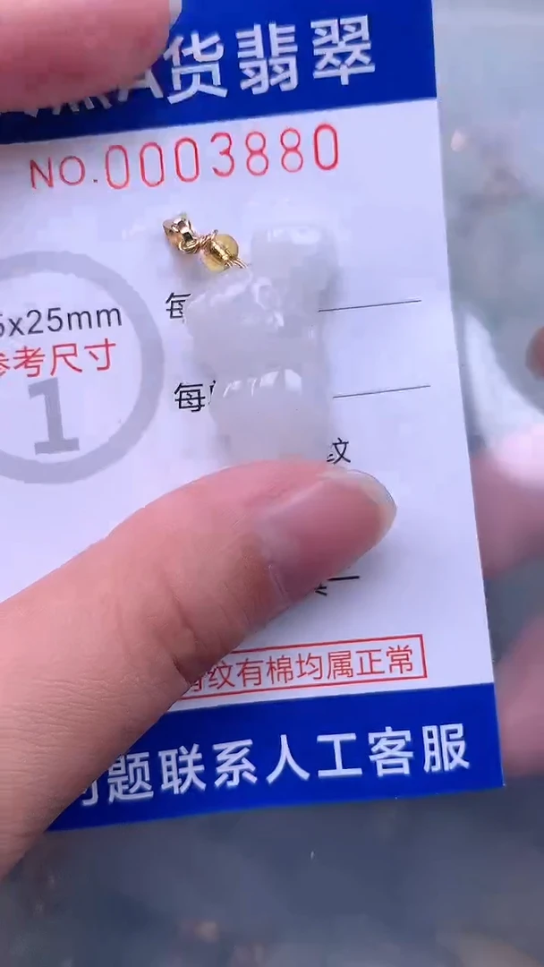 翡翠未镶嵌吊坠(不含链)1