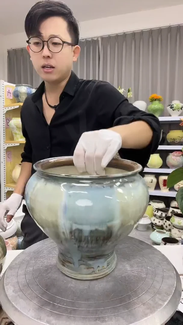 10.7号】陶瓷花盆直播链接  高：18   口15