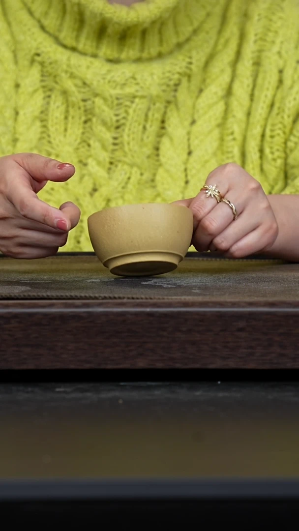 【闪购商品】紫砂茶壶本绿卧足杯