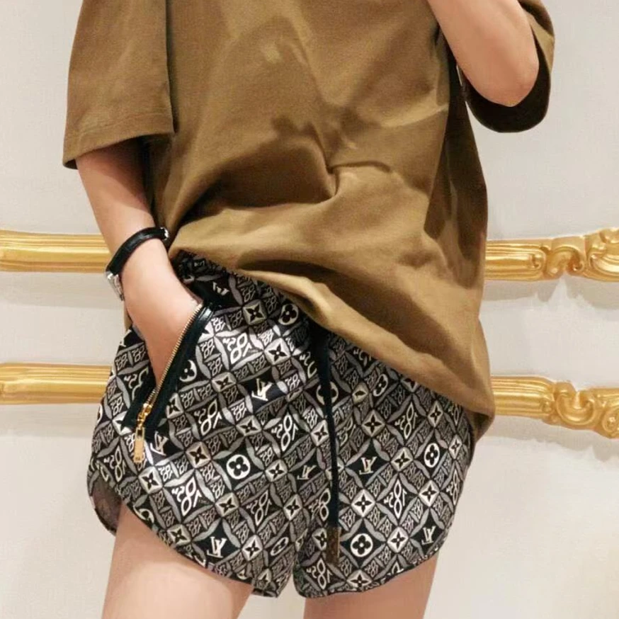 99新 LouisVuitton/路易威登 1854系列满印老花短裤 38码 尘袋