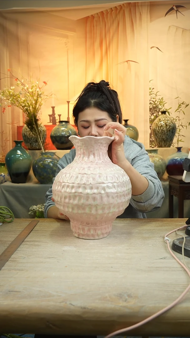 高29口14 陶瓷花瓶花器