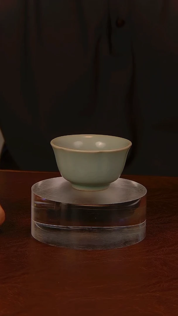 陶瓷清汝梅花杯D676...