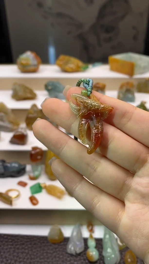 未镶嵌挂件翡翠海星