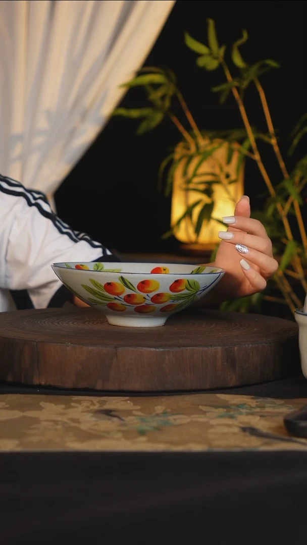 碗景德镇手工手绘高温釉下彩
