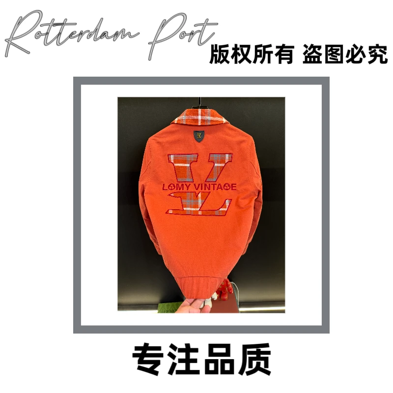 （啊祖）PJ114-2025新款Old Money高级感拼接格子时尚潮流外套