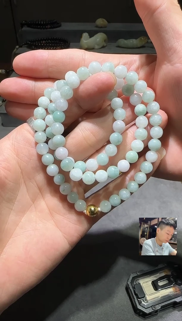 翡翠散珠翡翠链子