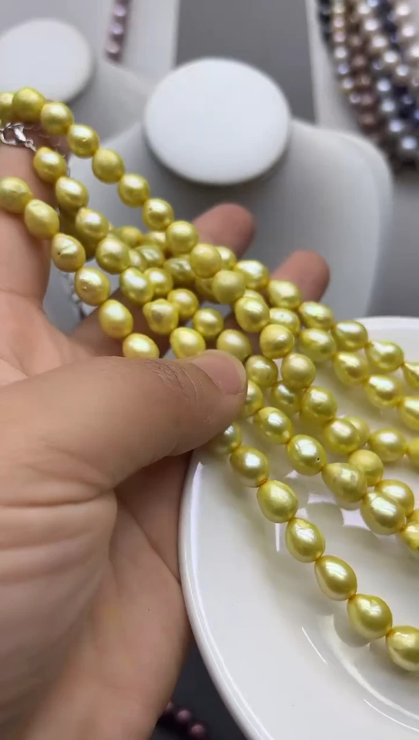 淡水珍珠钛钢颈饰1