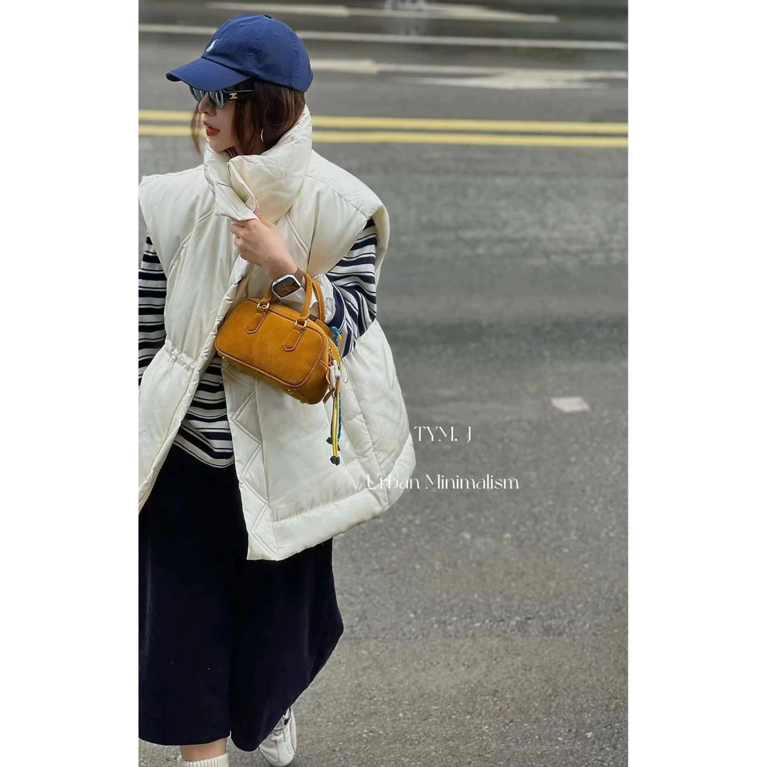 【no退no换 谨慎下单】立领宽松无袖鹅绒马甲 85163