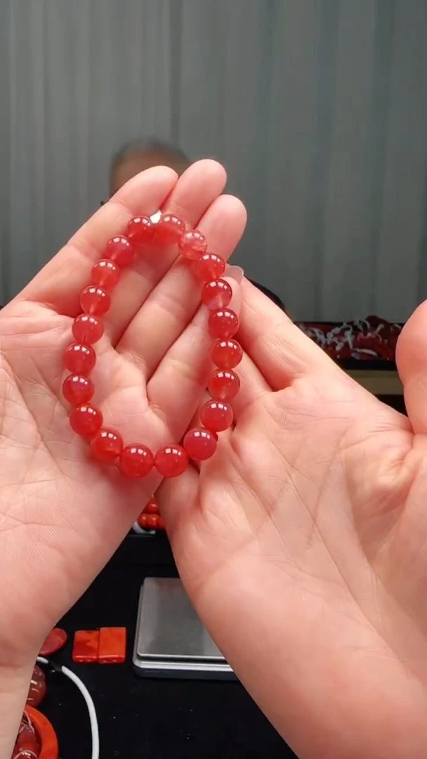 未镶嵌多样性发一件南红玛瑙9mm保山圆珠单圈