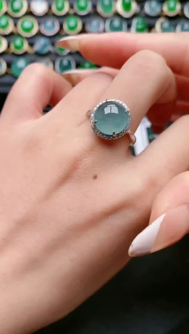 【闪购商品】翡翠戒指银S925镶嵌11111