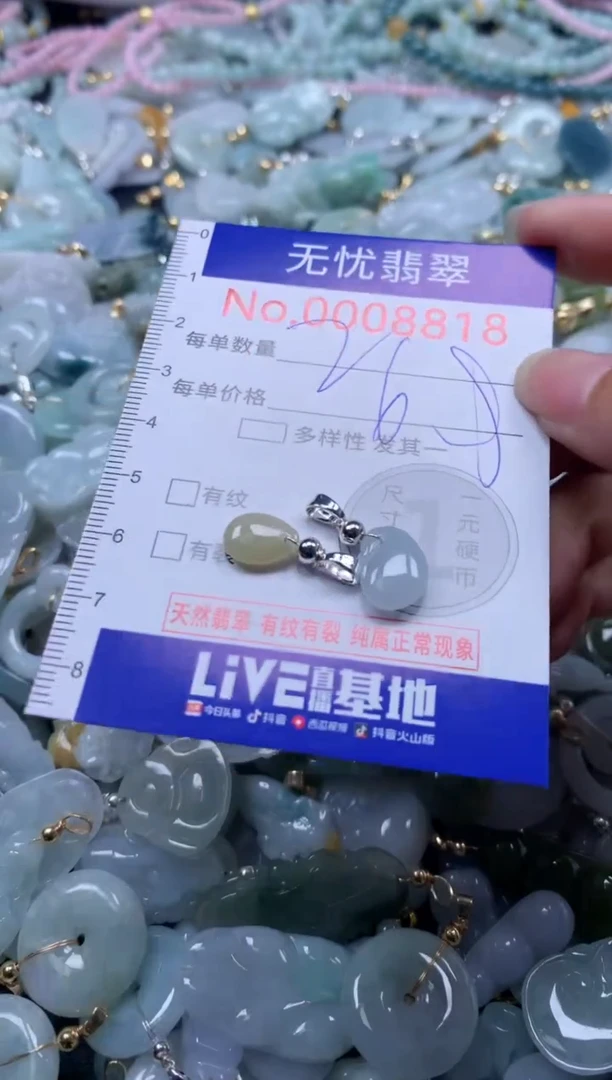 翡翠未镶嵌吊坠(不含链)8818