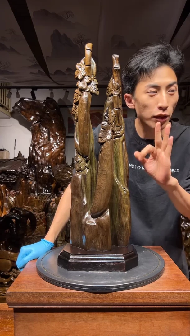 乌木类木质文然自然摆件