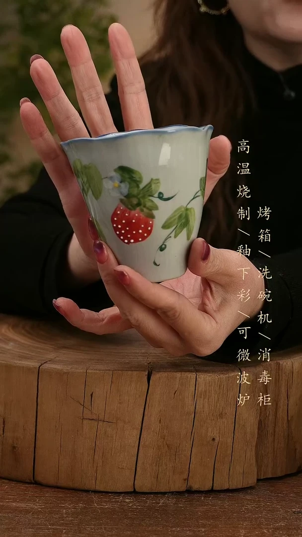 碗瓷景德镇手工手绘高温瓷釉下彩