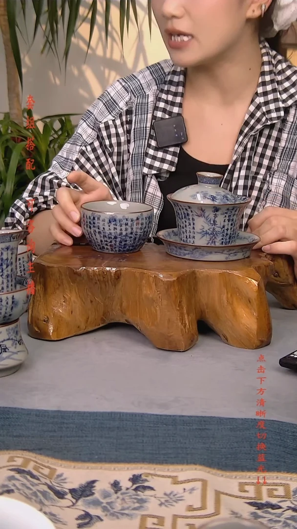 简装家用款2件套 老陶泥开片纹陶瓷茶具