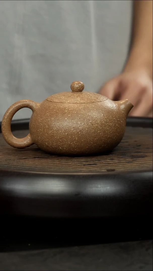 茶壶紫砂青降坡  大西施壶