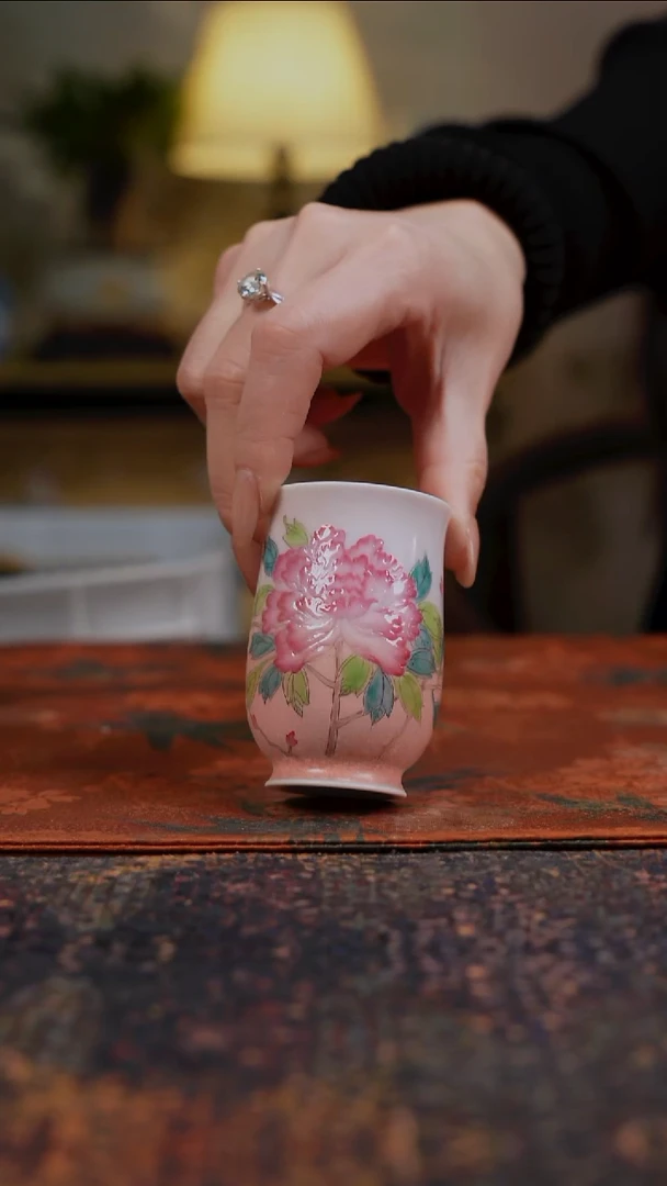 杯景德镇陶瓷杯碗柴烧多人