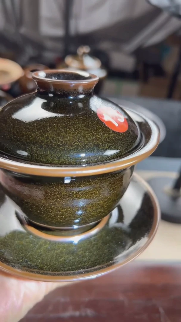 河北非遗 纯原矿 乌金盖碗