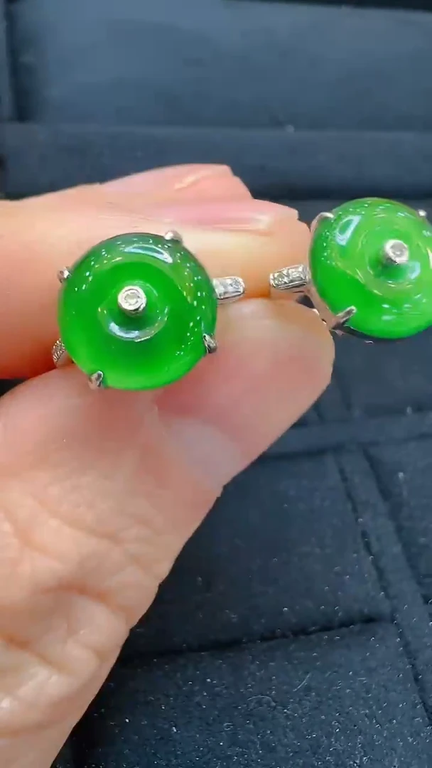 【闪购商品】翡翠耳饰18K金镶嵌多样性团购发一件