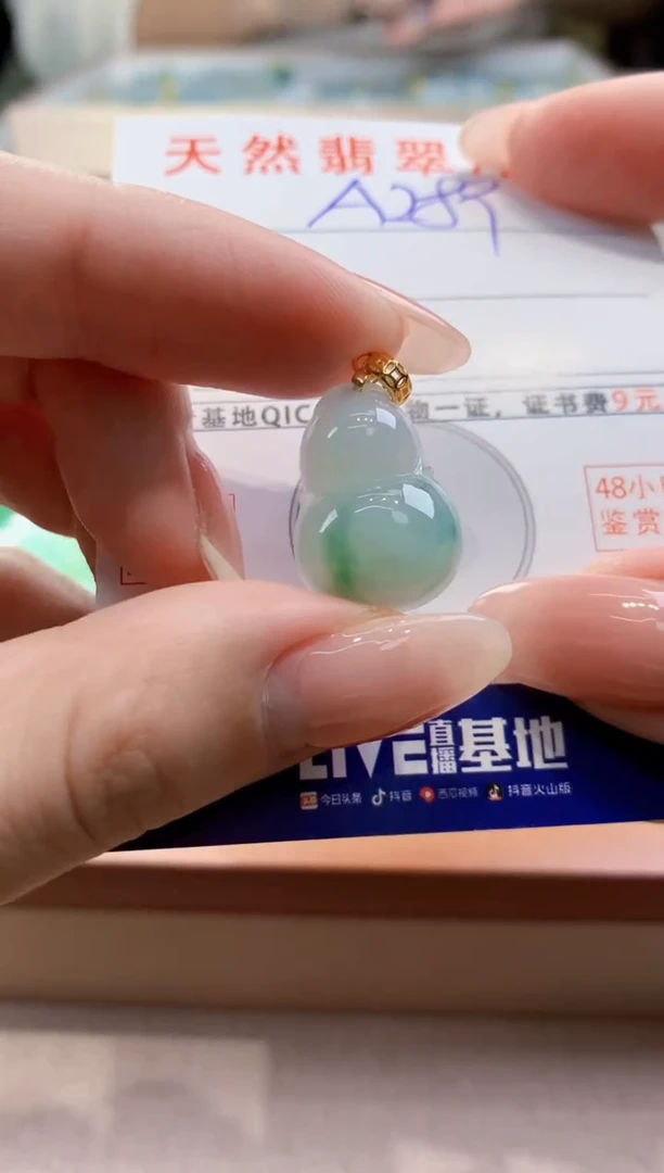 颈饰未镶嵌翡翠天然翡翠挂件