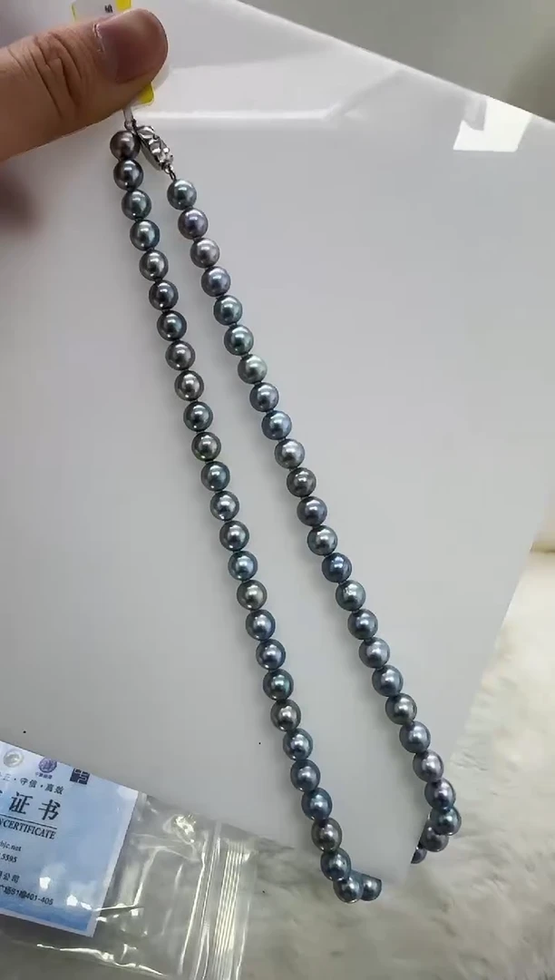 【闪购商品】海水珍珠DA未镶嵌t826 灰珠串8