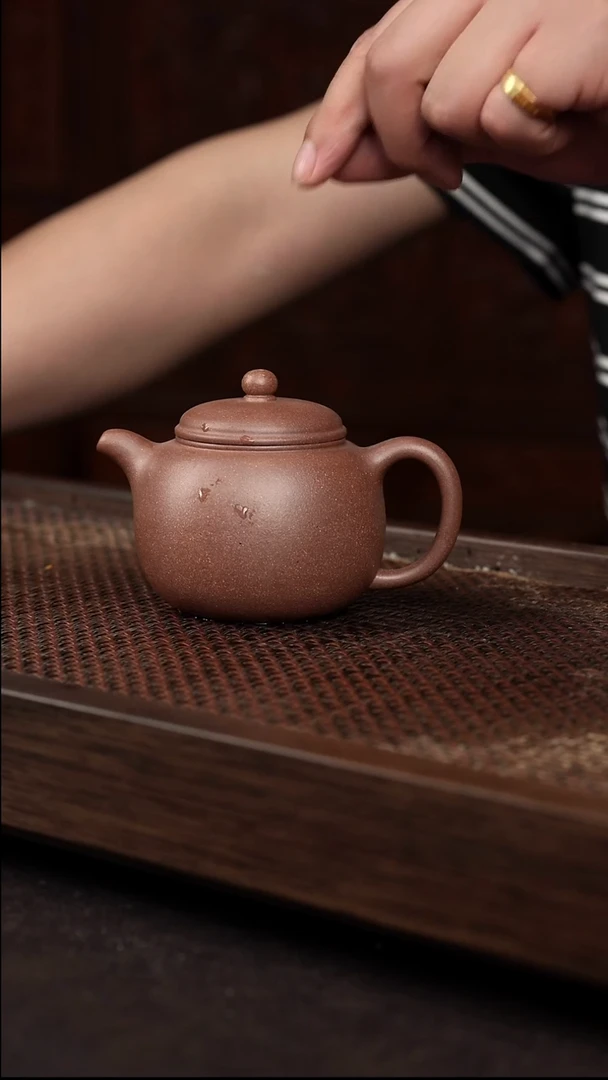 茶壶紫砂桃花泥匏尊
