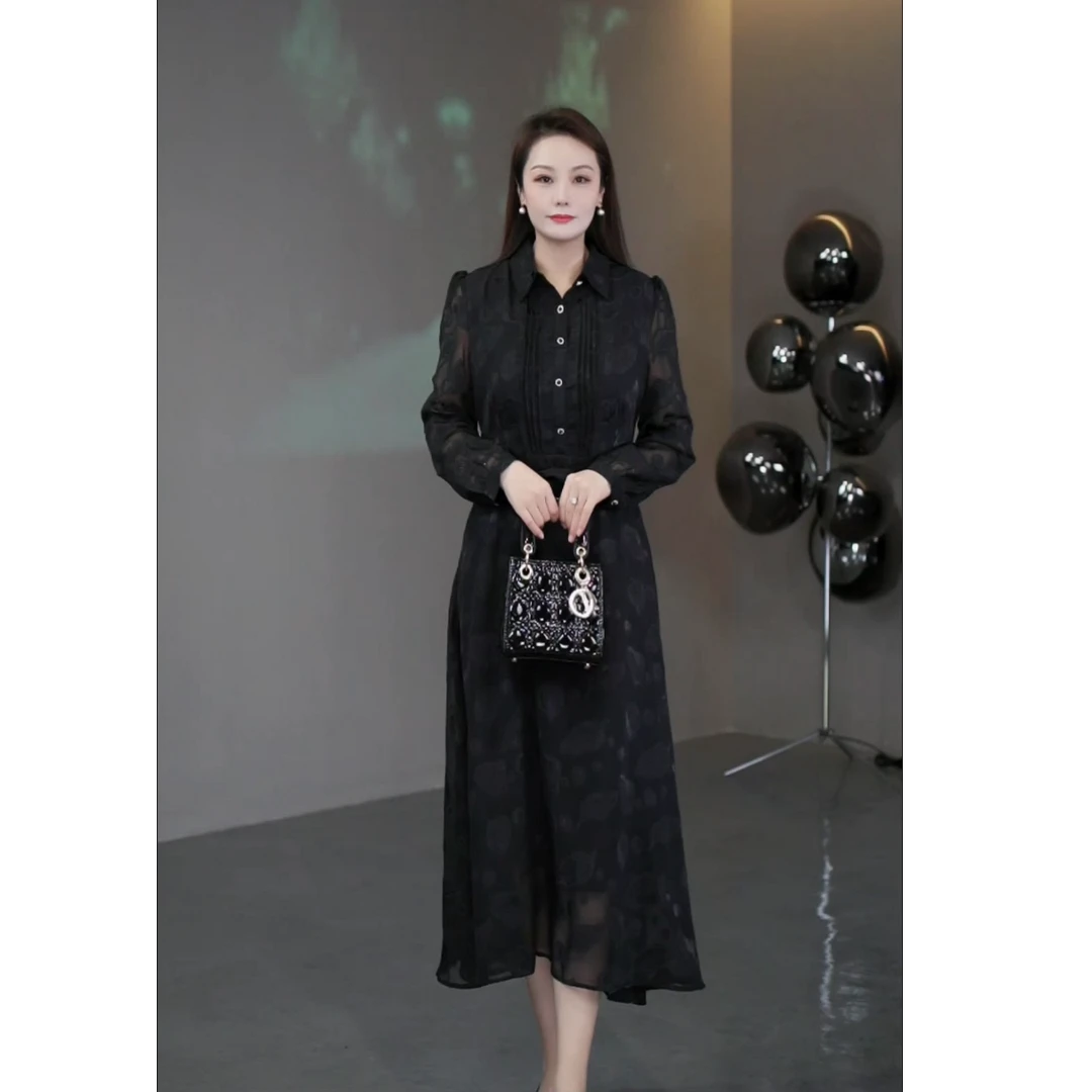 温柔收腰女神感连衣裙女ZB5009