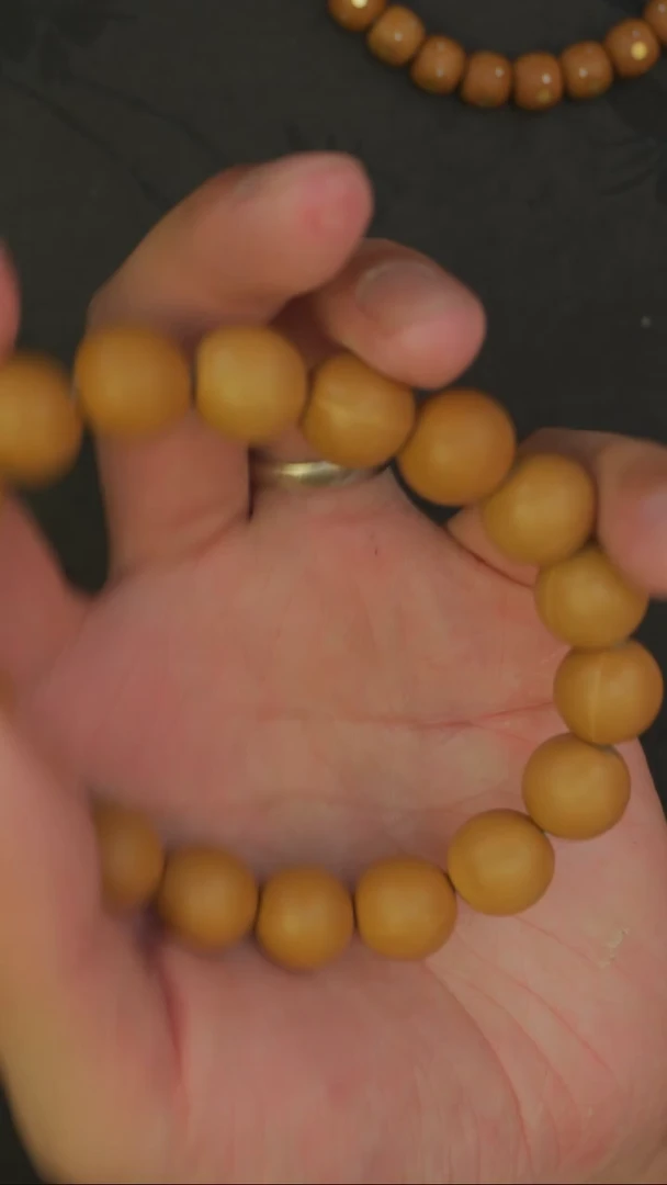 猴头核桃吊坠13正圆光珠