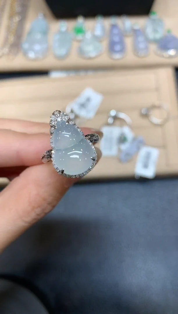 【闪购商品】翡翠戒指18K金镶嵌两用款【无服务费