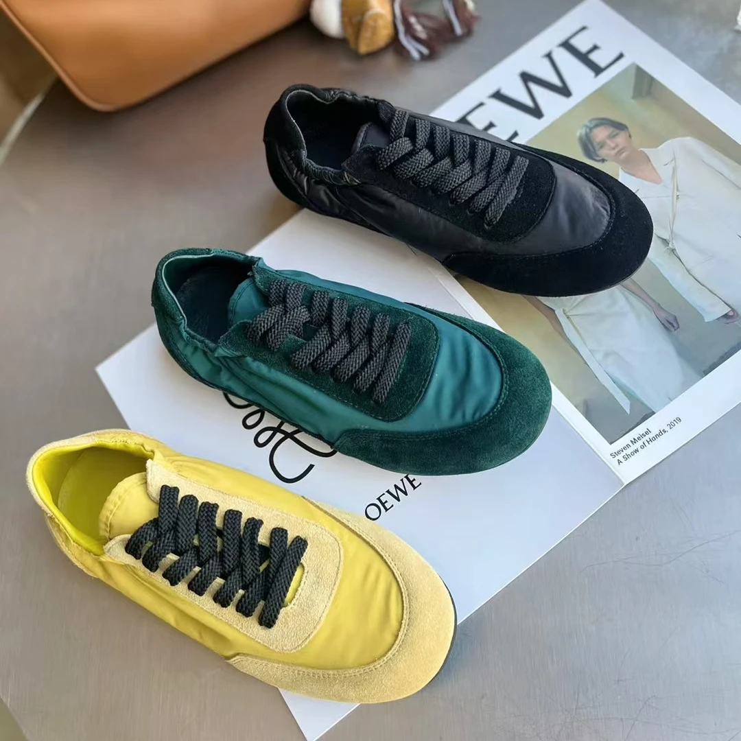 欧洲站2025春季新品复古韩系休闲鞋网红同款