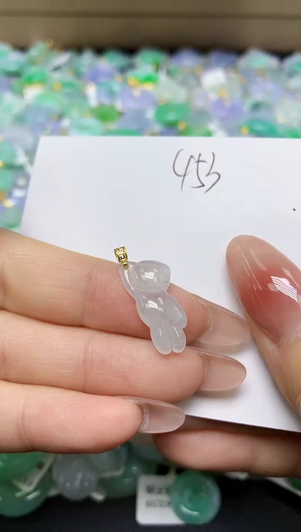 翡翠未镶嵌颈饰 天然缅甸翡翠A货