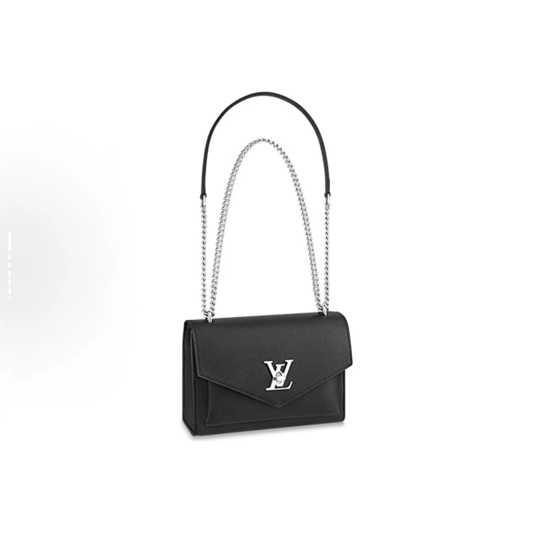 99新 LouisVuitton/路易威登 思斯专属 LV黑银LockMe链条THWY379