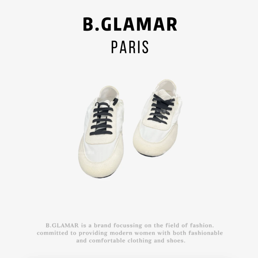 B.Glamar｜“拉达”柔软舒适德训鞋真皮平底鞋YY37357-1