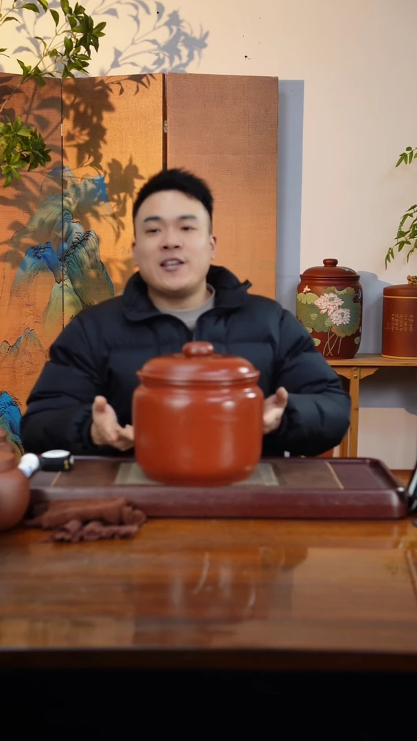 宜兴原矿紫砂茶叶罐