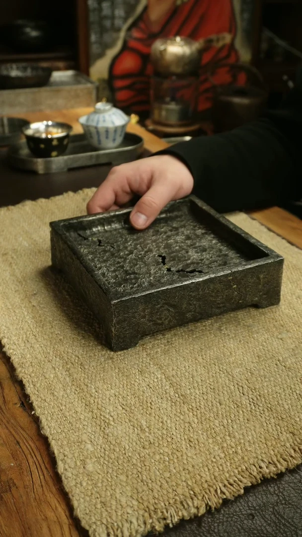 【闪购商品】足锡全手一体整方壶承