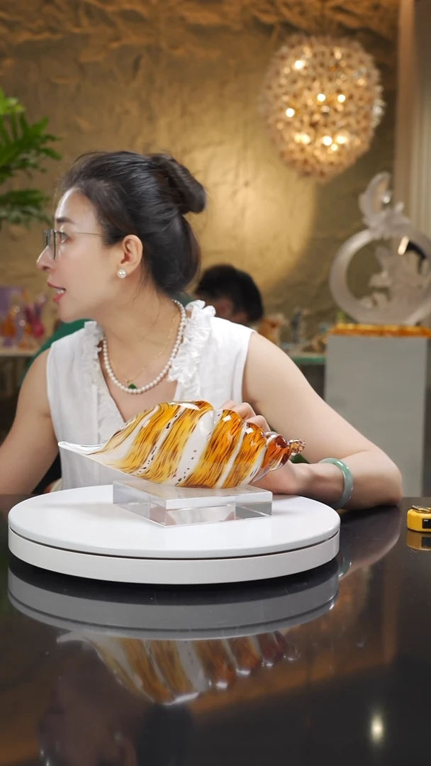 琉璃手工艺品福利海螺摆件