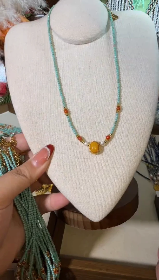 蜜蜡项链未镶嵌050