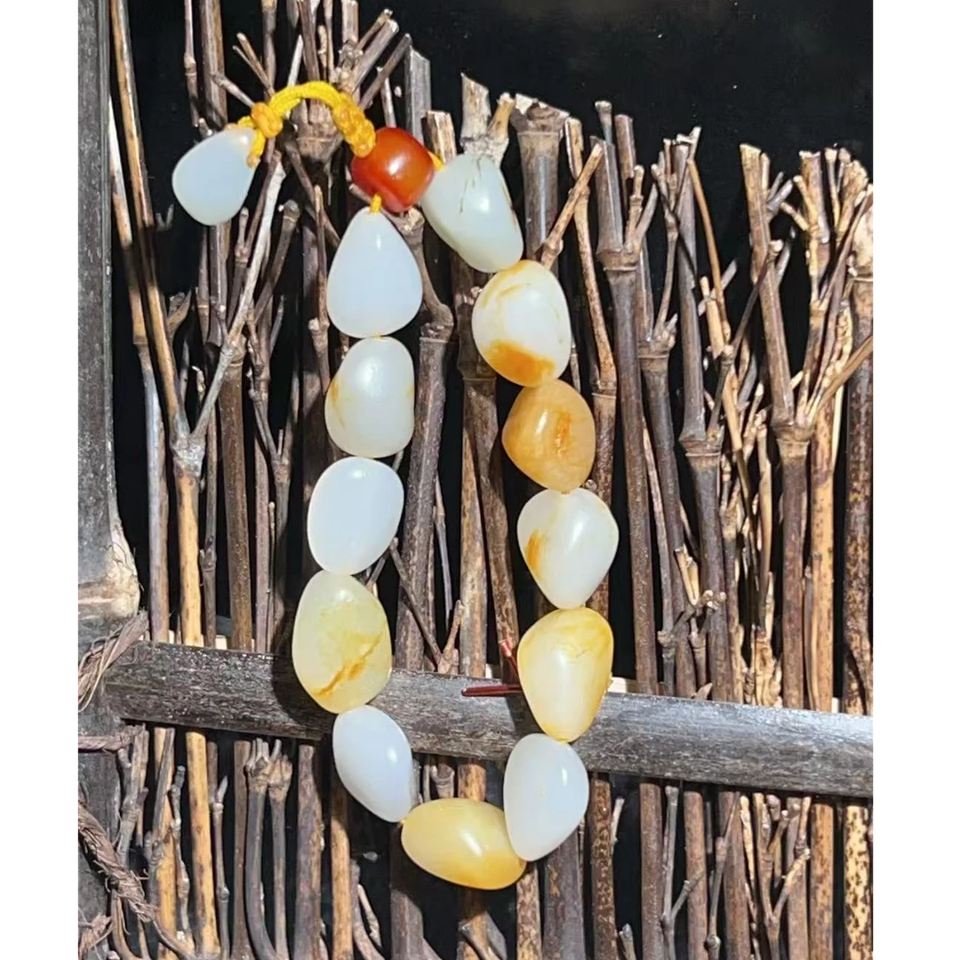 阿木和田玉器（真皮真料，和田玉手串）