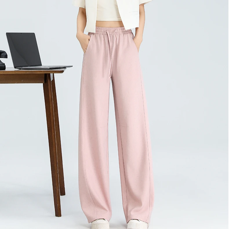 拼手速~亲肤柔软~垂顺有型！凉感亚麻阔腿裤！7727