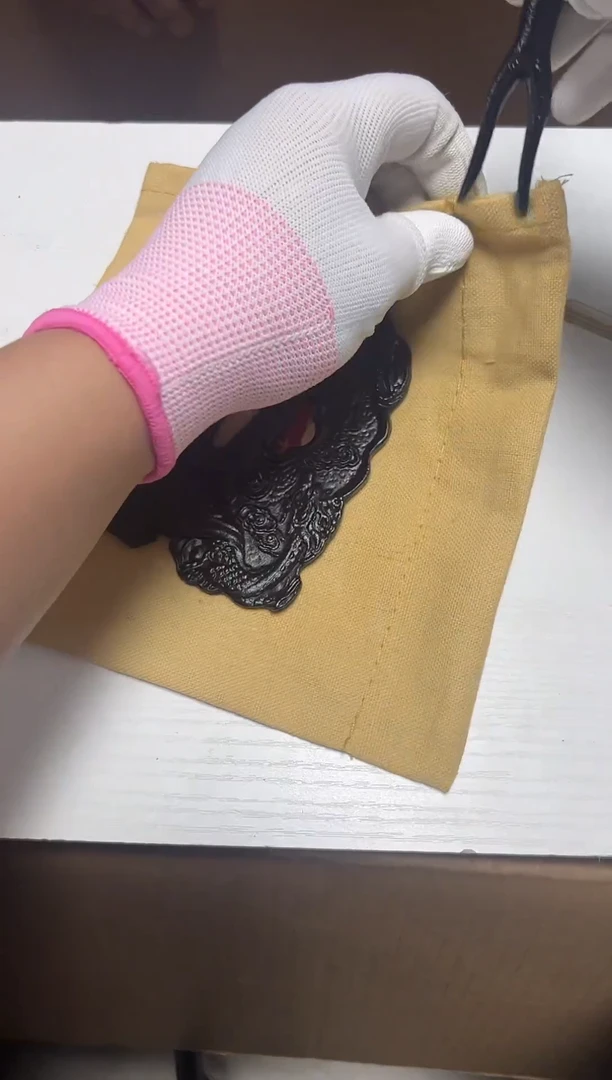 瓷片工艺品杂项勇**心3287