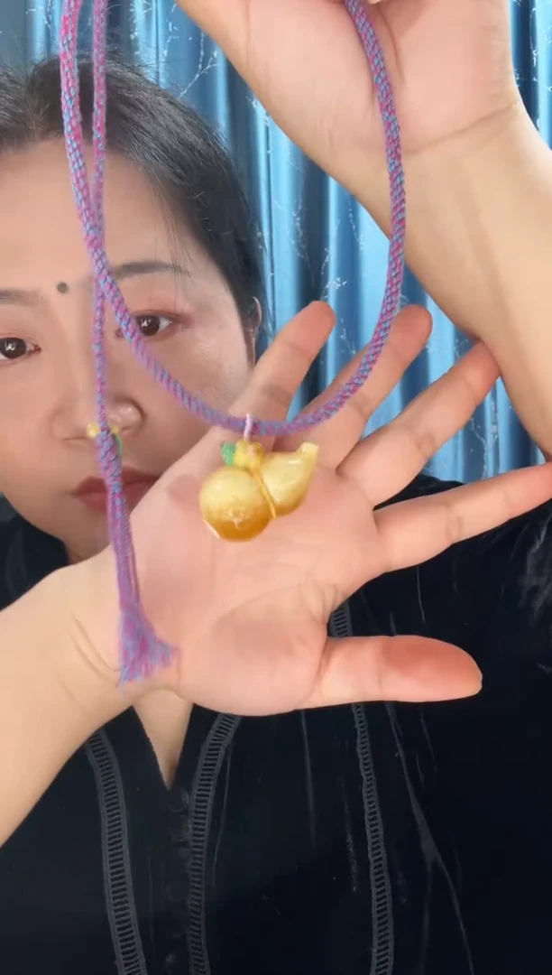蜜蜡项链未镶嵌蜜蜡葫芦项链