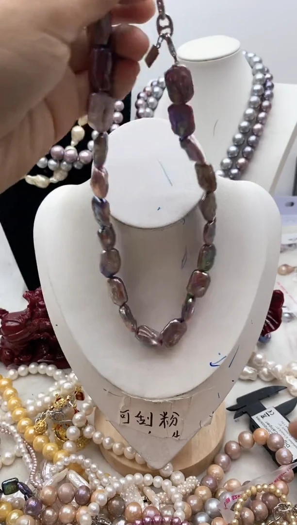 【闪购商品】淡水珍珠颈饰钛钢148