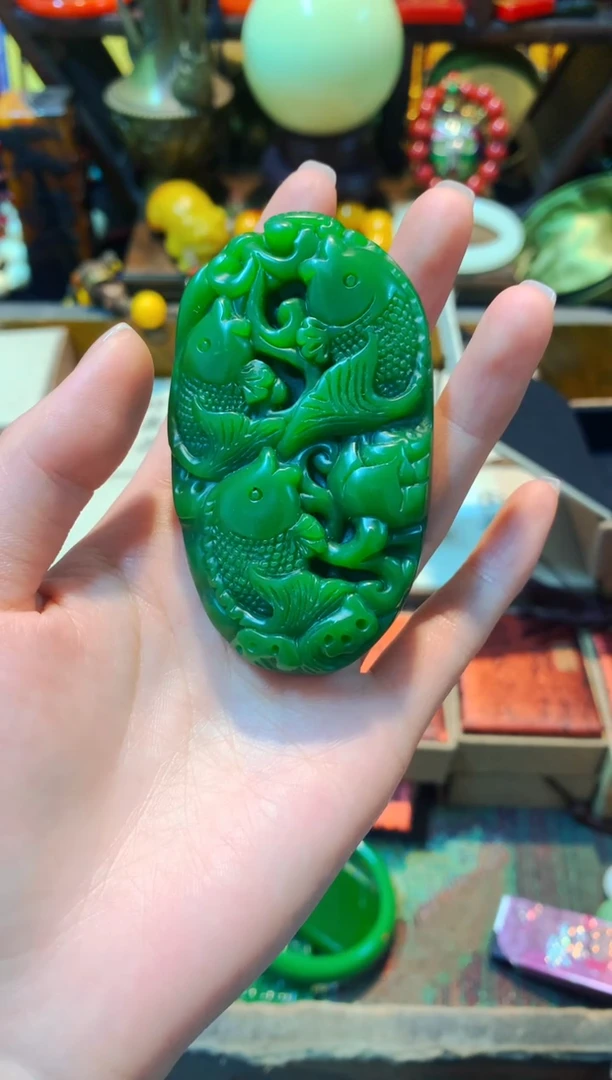 【闪购商品】和田玉（碧玉）挂件未镶嵌主播推荐。主播推荐