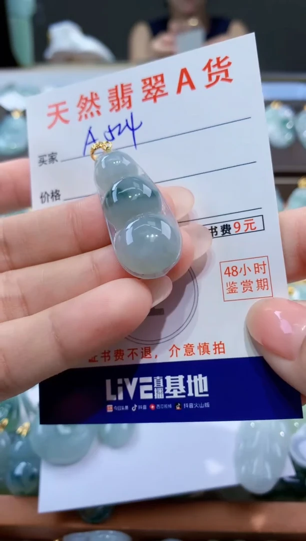 颈饰未镶嵌翡翠天然翡翠A货挂件