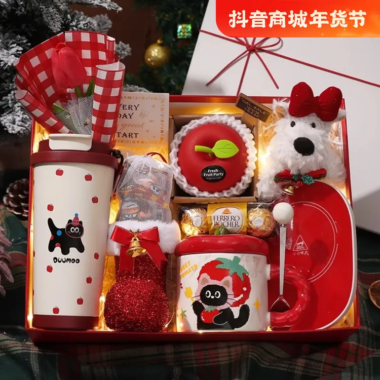 生日礼物女生实用高级感的围巾礼盒送女朋友闺蜜新年圣诞节伴手礼